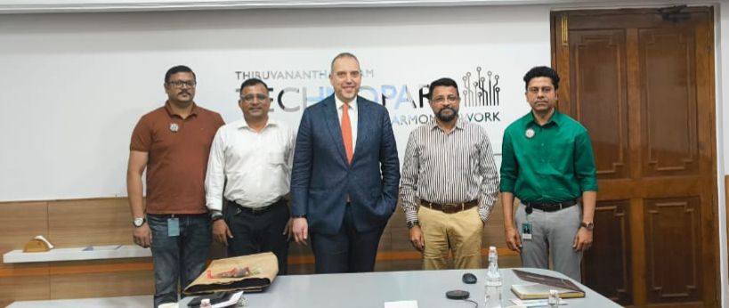 Italian Diplomat Visits Technopark; Hails Kerala’s Rise in Technology Sector