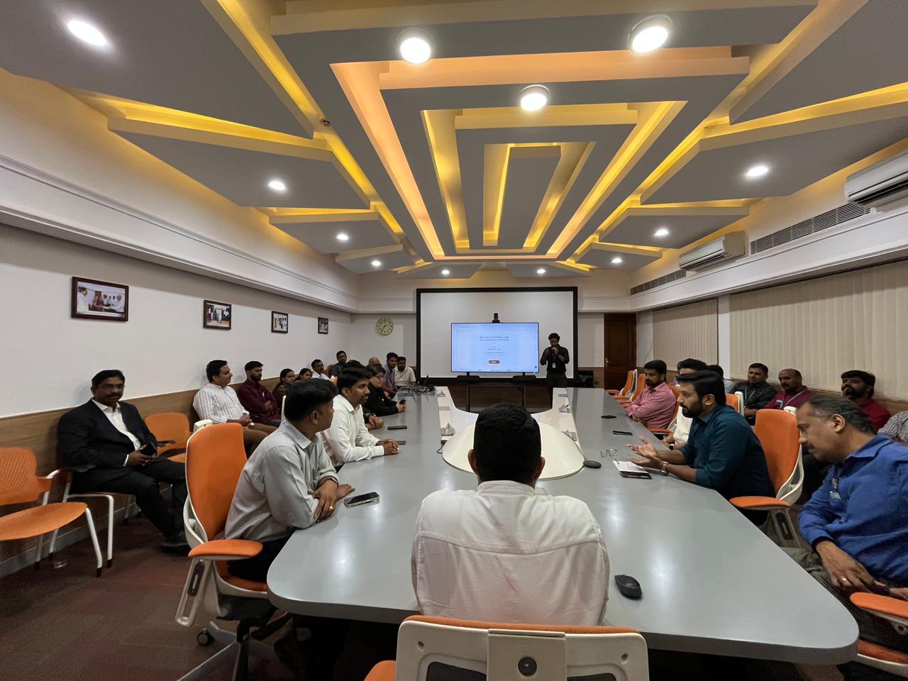 Senior officials of Technopark attending the launch event of the Security Guard Patrol Management Platform at Park Centre