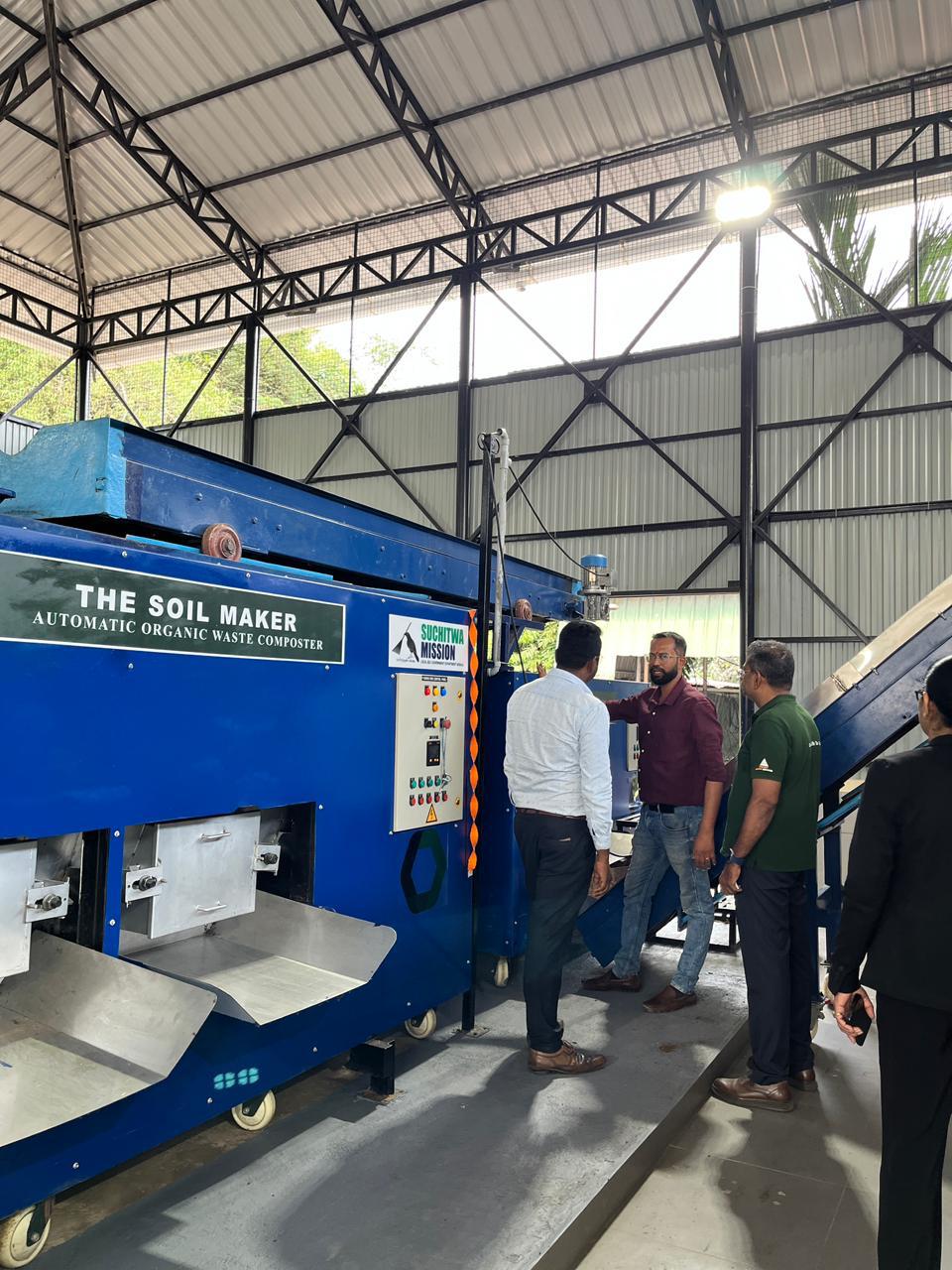 The plant processes segregated organic waste with minimal manual intervention, ensuring hygienic operations